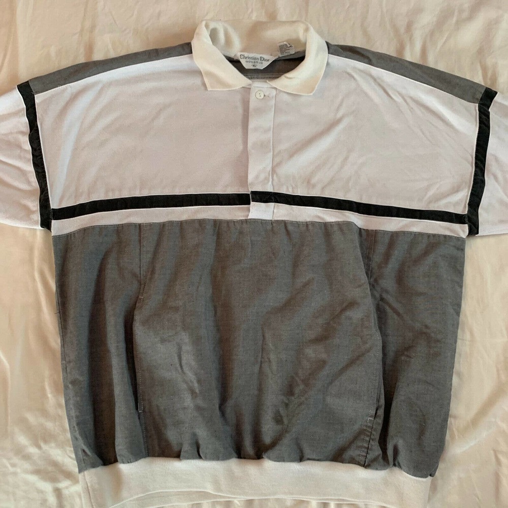 Vtg Christian Dior Monsieur Designer Polo Shirt
